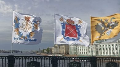 Photo of Питерские мосты украшены флагами